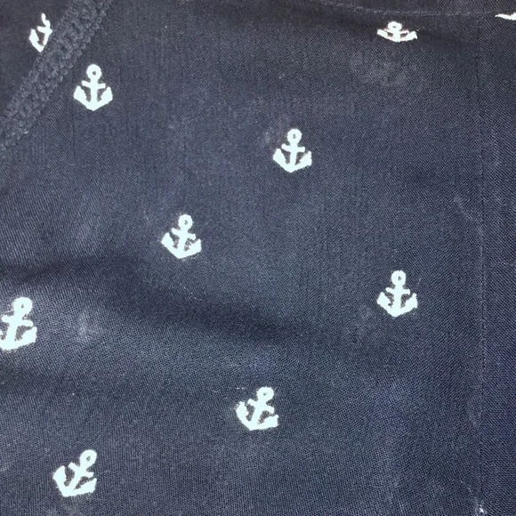Roxy Navy and White Anchor Shorts - Picture 3 of 6